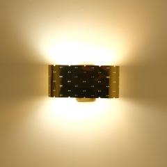 Paavo Tynell Paavo Tynell Wall Lamp Model 9460 in Perforated Brass Idman 1950s - 4588094