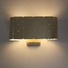 Paavo Tynell Paavo Tynell Wall Lamp Model 9460 in Perforated Brass Taito 1950s - 4551291