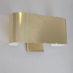 Paavo Tynell Paavo Tynell Wall Lamp Model 9460 in Perforated Brass Taito 1950s - 4551293