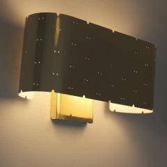 Paavo Tynell Paavo Tynell Wall Lamp Model 9460 in Perforated Brass Taito 1950s - 4551299