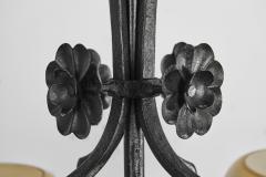 Paavo Tynell Paavo Tynell Wrought Iron 1709 Chandelier for Oy Taito AB Finland 1930s - 3018134