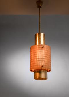 Paavo Tynell Paavo Tynell brass and wood pendant lamp - 2690522