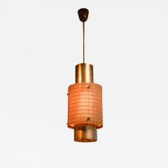 Paavo Tynell Paavo Tynell brass and wood pendant lamp - 2692682