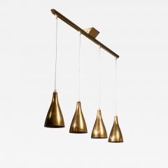 Paavo Tynell Paavo Tynell brass four shade lamp for Idman - 2683258