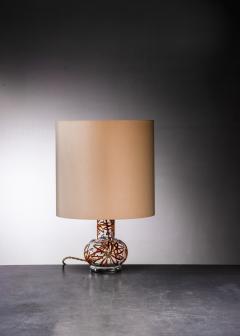 Paavo Tynell Paavo Tynell rare glass painted table lamp - 2428837