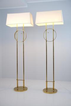 Paavo Tynell Pair Of Exceptional Commissioned HOK Floor Lamps by Paavo Tynell Taito 1940s - 4326131