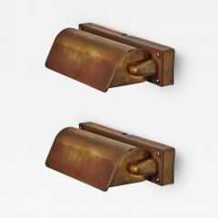 Paavo Tynell Pair of 1930s Finnish Patinated Brass Wall Lights Attributed to Paavo Tynell - 3671301