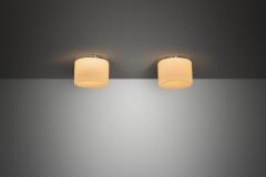 Paavo Tynell Pair of 2028 Opal Ceiling Lights by Paavo Tynell for Taito Finland 1930s - 4691922