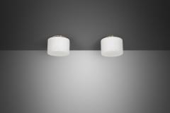 Paavo Tynell Pair of 2028 Opal Ceiling Lights by Paavo Tynell for Taito Finland 1930s - 4691923