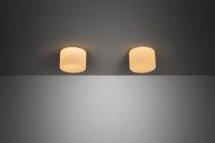 Paavo Tynell Pair of 2028 Opal Ceiling Lights by Paavo Tynell for Taito Finland 1930s - 4691924