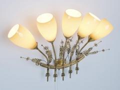 Paavo Tynell Pair of Impressive Large Paavo Tynell Commissioned Wall Lamps Taito c 1950s - 4308022