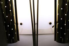 Paavo Tynell Pair of Italian Wall Sconces in Brass and Lucite 1960s - 4729815