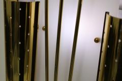 Paavo Tynell Pair of Italian Wall Sconces in Brass and Lucite 1960s - 4729817