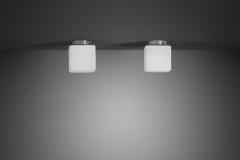 Paavo Tynell Pair of Model 2025 A Ceiling Lamps by Paavo Tynell for Idman Finland ca 1930s - 4515571