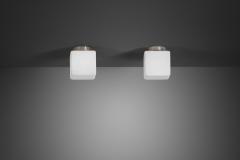 Paavo Tynell Pair of Model 2025 A Ceiling Lamps by Paavo Tynell for Idman Finland ca 1930s - 4515573