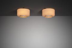 Paavo Tynell Pair of Model A2 7 Ceiling Lights by Paavo Tynell for Idman Finland 1960s - 4584337