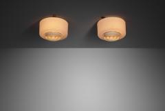 Paavo Tynell Pair of Model A2 7 Ceiling Lights by Paavo Tynell for Idman Finland 1960s - 4584408