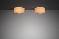 Paavo Tynell Pair of Model A2 7 Ceiling Lights by Paavo Tynell for Idman Finland 1960s - 4584410