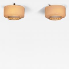 Paavo Tynell Pair of Model A2 7 Ceiling Lights by Paavo Tynell for Idman Finland 1960s - 4592697