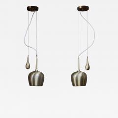 Paavo Tynell Pair of Paavo Tynell Bell Chandeliers with Counterweight - 1200859