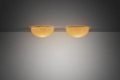 Paavo Tynell Pair of Paavo Tynell Opal Glass Ceiling Lights for Taito Finland 1930s - 4148801