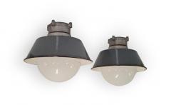 Paavo Tynell Pair of Paavo Tynell Outdoor Indoor Industrial style lamps Idman 1960s - 4248942