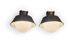 Paavo Tynell Pair of Paavo Tynell Outdoor Indoor Industrial style lamps Idman 1960s - 4248944