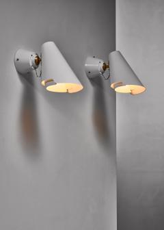 Paavo Tynell Pair of Paavo Tynell model 2351 wall lamps for Idman Finland - 1702384