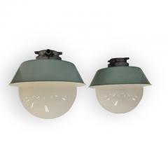 Paavo Tynell Pair of Sizeable Paavo Tynell Outdoor Indoor Industrial style lamps Idman 1950s - 4230296