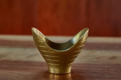 Paavo Tynell Rare 1950s Paavo Tynell Model AB 9 Anamorphic Brass Bowl for Taito Oy - 1147771