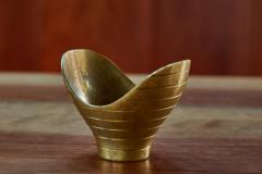 Paavo Tynell Rare 1950s Paavo Tynell Model AB 9 Anamorphic Brass Bowl for Taito Oy - 1147774