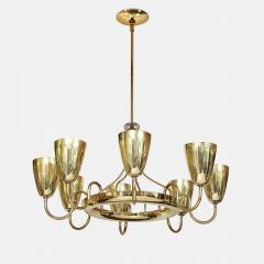 Paavo Tynell Rare Ballerina Brass Eight Light Chandelier by Paavo Tynell - 4448503