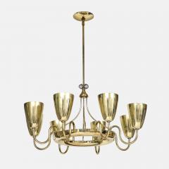 Paavo Tynell Rare Ballerina Brass Eight Light Chandelier by Paavo Tynell - 4448647