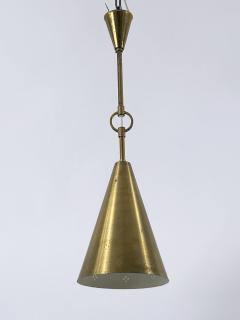 Paavo Tynell Rare Elegant Mid Century Modern Perforated Brass Ceiling Lamp Sweden 1950s - 4591351