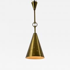 Paavo Tynell Rare Elegant Mid Century Modern Perforated Brass Ceiling Lamp Sweden 1950s - 4591521