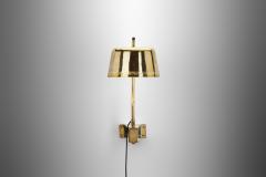 Paavo Tynell Rare Paavo Tynell Brass Perforated Wall Lamp for Taito Oy Finland 1950s - 3213299