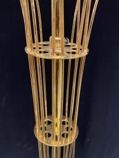 Paavo Tynell Rare Paavo Tynell Chandelier in Perforated Brass Wire Decoration Taito 1950s - 3966716