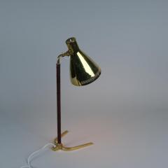 Paavo Tynell Rare Paavo Tynell Perforated Brass Horseshoe Table Lamp Model 9224 Taito 1950s - 4248987