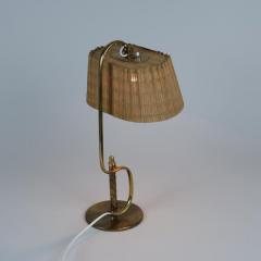 Paavo Tynell Rare Paavo Tynell S Table Lamp 9202 in Full Brass Rattan Shade Taito 1940s - 4231053