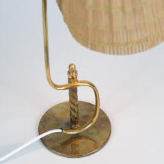 Paavo Tynell Rare Paavo Tynell S Table Lamp 9202 in Full Brass Rattan Shade Taito 1940s - 4231055