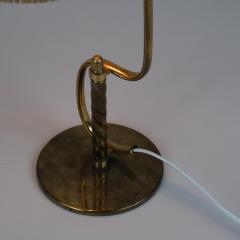 Paavo Tynell Rare Paavo Tynell S Table Lamp 9202 in Full Brass Rattan Shade Taito 1940s - 4231056