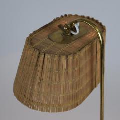 Paavo Tynell Rare Paavo Tynell S Table Lamp 9202 in Full Brass Rattan Shade Taito 1940s - 4231057