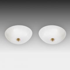 Paavo Tynell Rare Pair of Flush Mount Ceiling Lights Model 2093 - 3012611