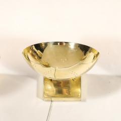 Paavo Tynell Set of Four Mid Century Modernist Polished Brass Sconces by Paavo Tynell - 4438788