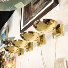 Paavo Tynell Set of Four Mid Century Modernist Polished Brass Sconces by Paavo Tynell - 4438790