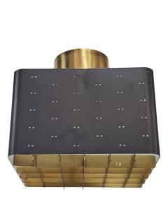 Paavo Tynell Small Paavo Tynell Starry Sky Ceiling Lamp 9068 in Black Brass Idman 1950s - 3958965