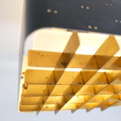 Paavo Tynell Small Paavo Tynell Starry Sky Ceiling Lamp 9068 in Black Brass Taito 1950s - 4717272