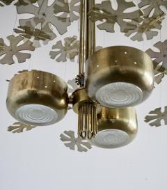 Paavo Tynell Snowflakes Chandelier by Paavo Tynell Lightolier - 4388781