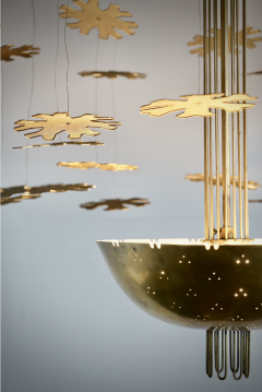 Paavo Tynell Snowflakes chandelier by Paavo Tynell - 4286392