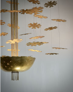 Paavo Tynell Snowflakes chandelier by Paavo Tynell - 4286393